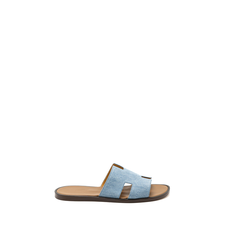 Hermes size 43 Izmir sandal denim