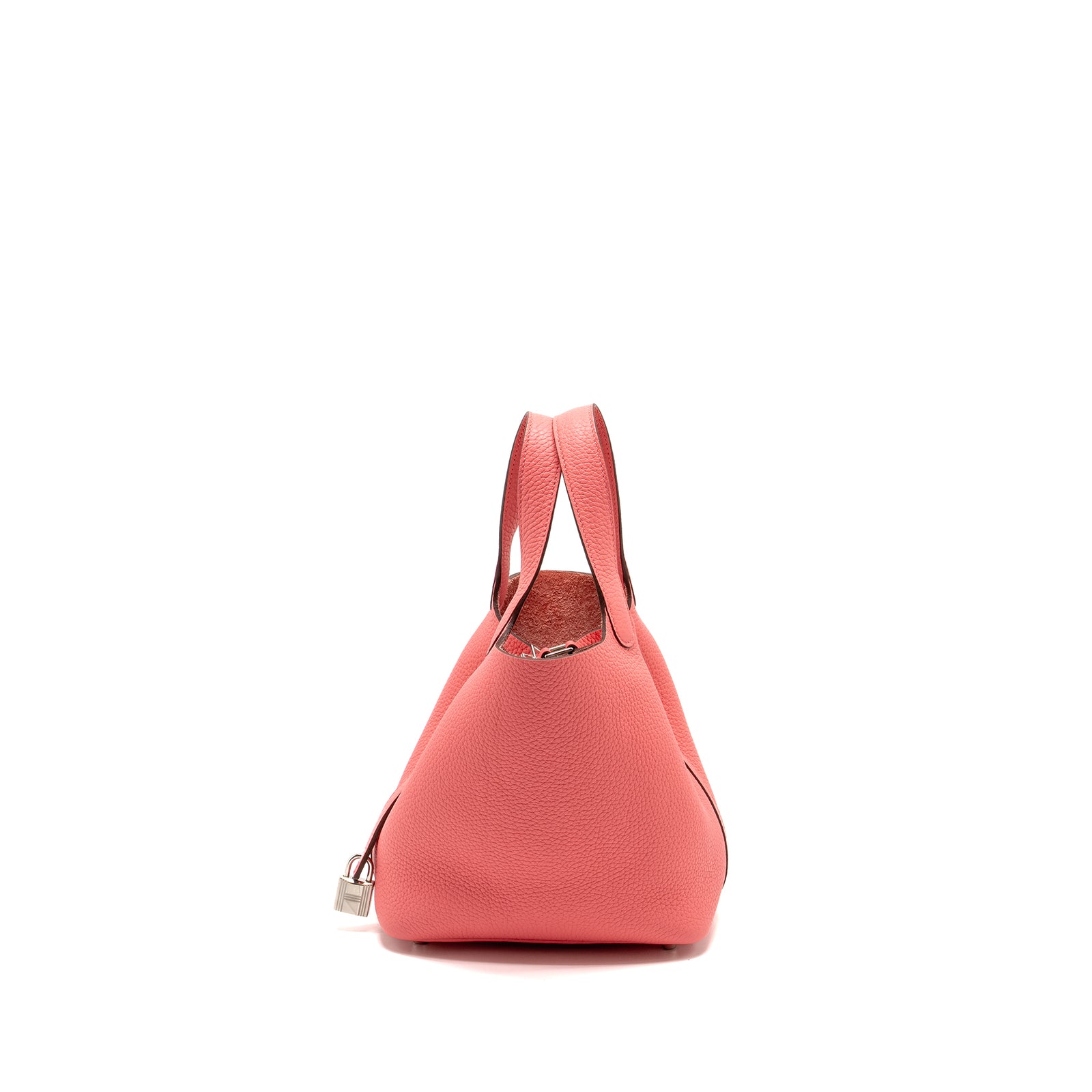 Hermes Picotin 18 Lock Bag Clemence 8W Rose Azalee SHW Stamp B