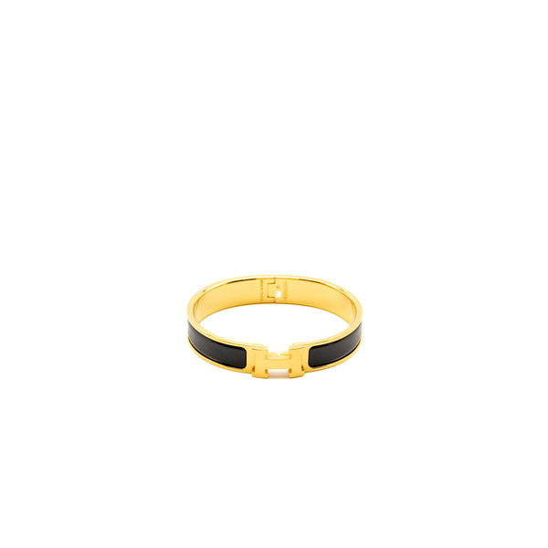 Hermes Size GM Clic H Bracelet Black GHW