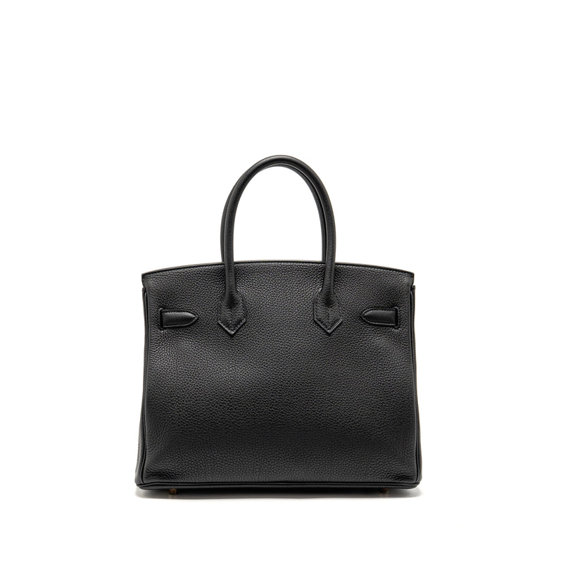 Hermes Birkin 30 Togo Black RGHW Stamp C