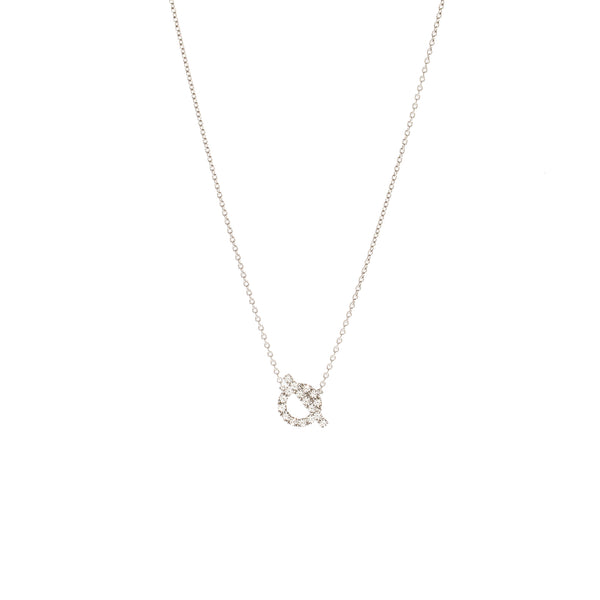 Hermes Finesse Pendant White Gold with Diamonds
