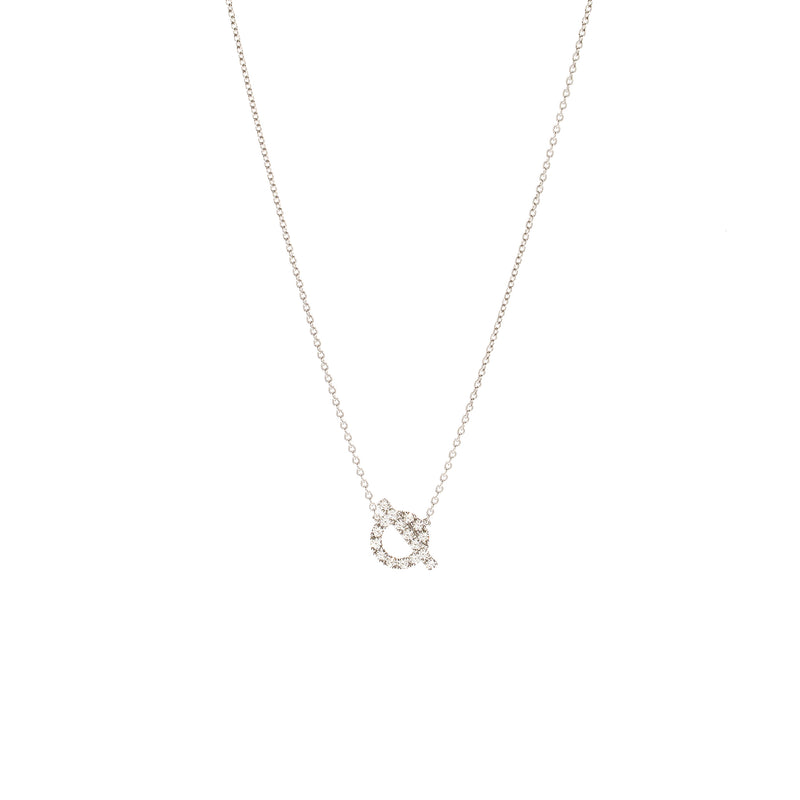 Hermes Finesse Pendant White Gold with Diamonds
