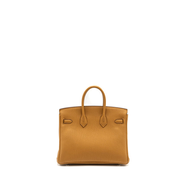 Hermes Birkin 25 Togo Caramel/Lime SHW Stamp Y