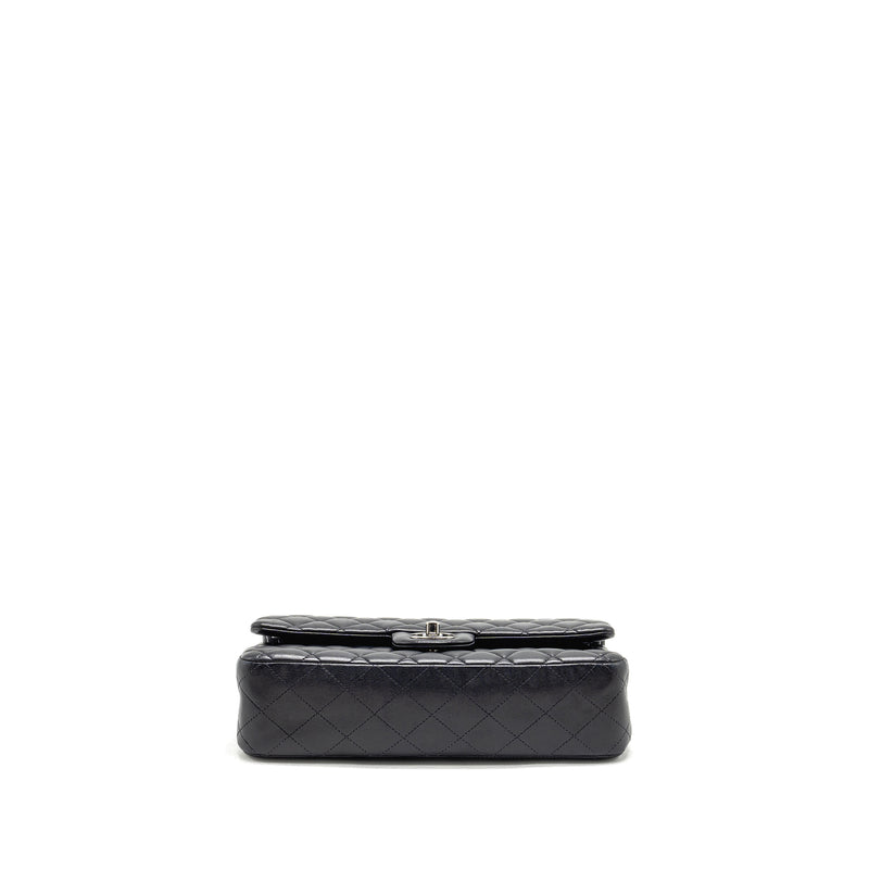 Chanel Medium Classic Double Flap Bag Lambskin Dark Blue SHW