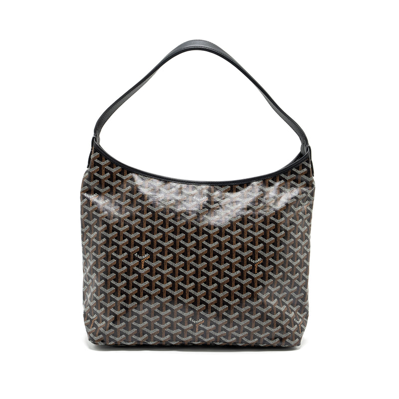 Goyard Boheme Hobo Bag Goyardline Canvas/Calfskin Black SHW