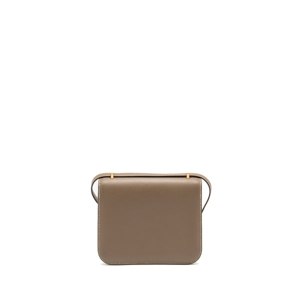 Hermes Mini Constance Epsom Etoupe RGHW Stamp B