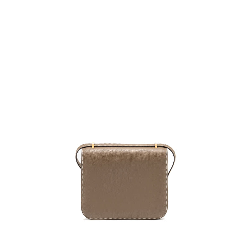 Hermes Mini Constance Epsom Etoupe RGHW Stamp B