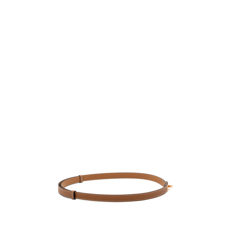 Hermes Kelly 18 Belt Epsom Gold RGHW Stamp Z