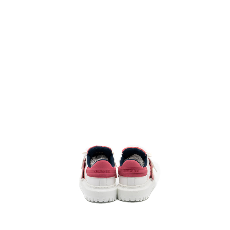 Dior Size 37.5 Dior-ID Sneaker Suede / Fabric White/ Pink