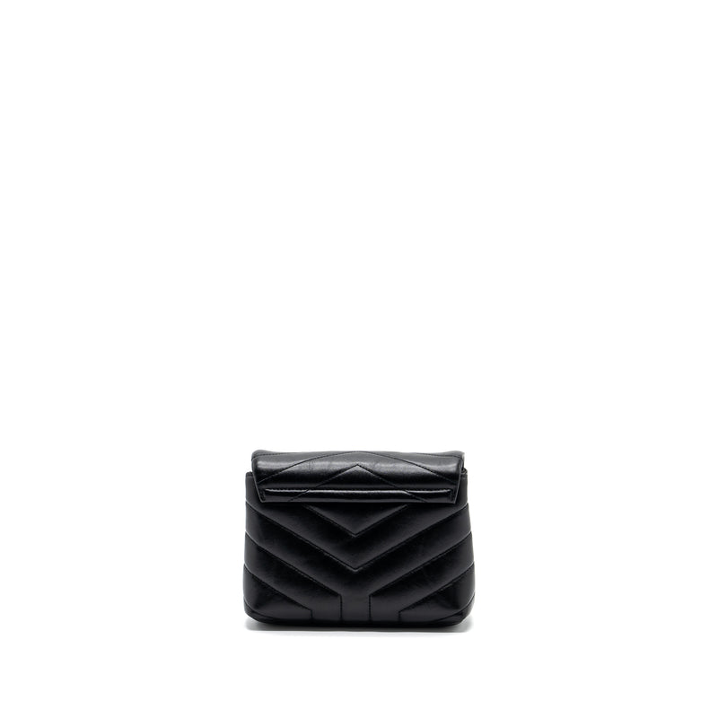 Saint laurent Loulou toy strap bag calfskin black SHW