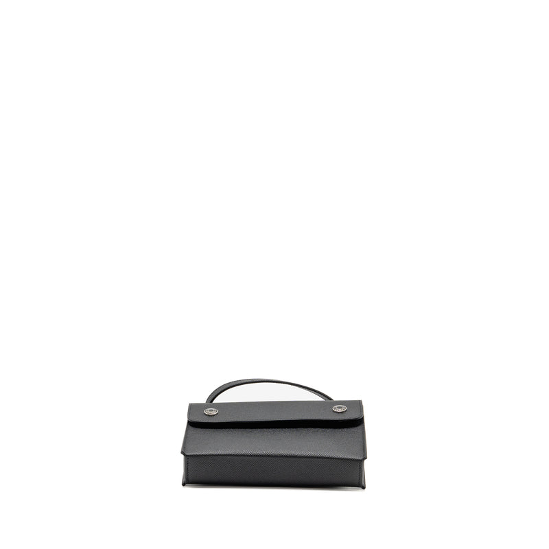 Hermes Hermesnap Epsom Black SHW Stamp K
