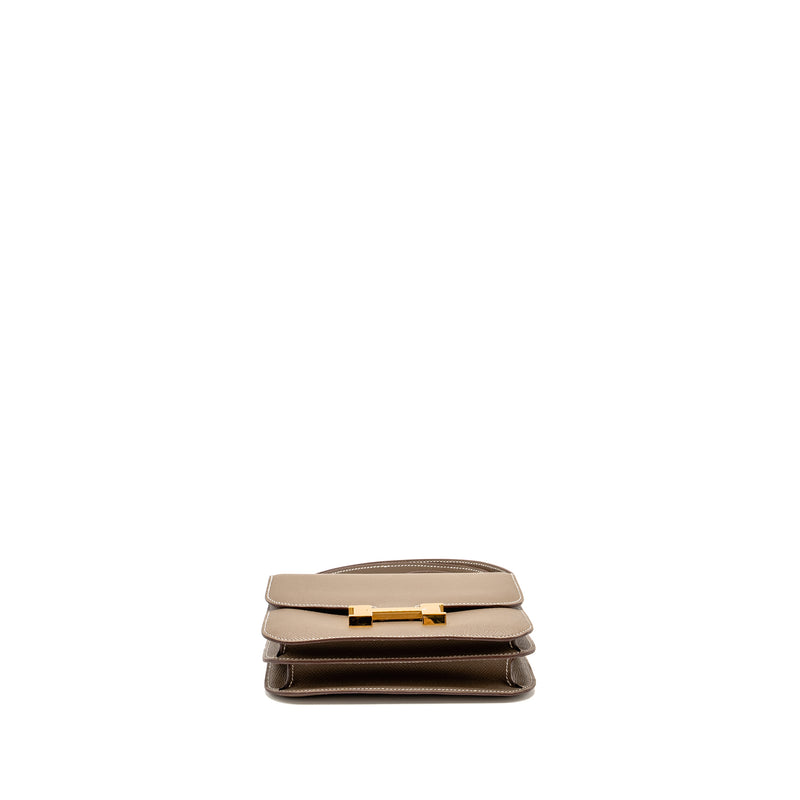 Hermes Mini Constance Epsom Etoupe GHW stamp B