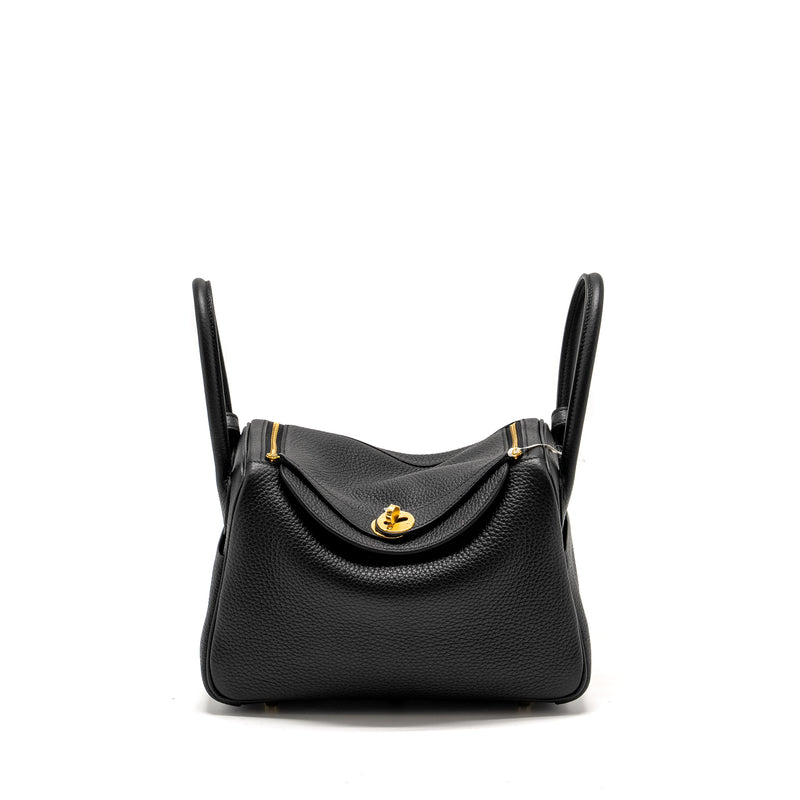 Hermes Lindy 26 Clemence Black GHW Stamp W