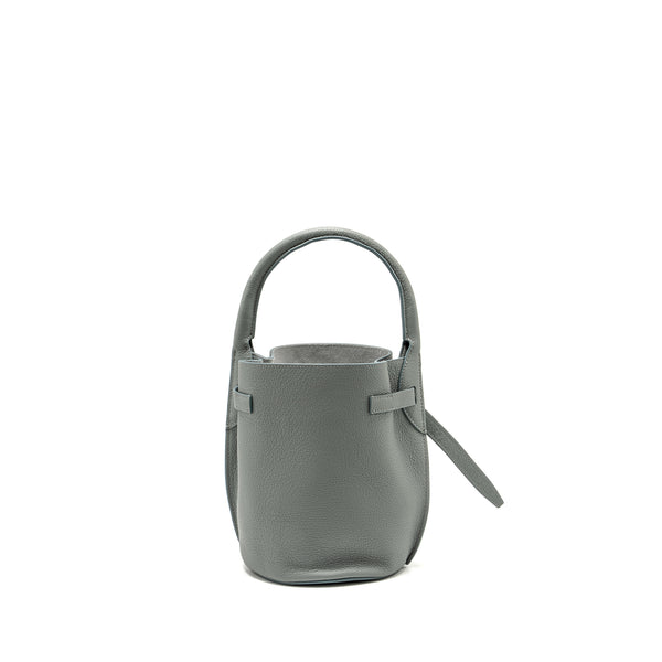 Celine Nano Bucket Big Bag Grained Calfskin Storm SHW