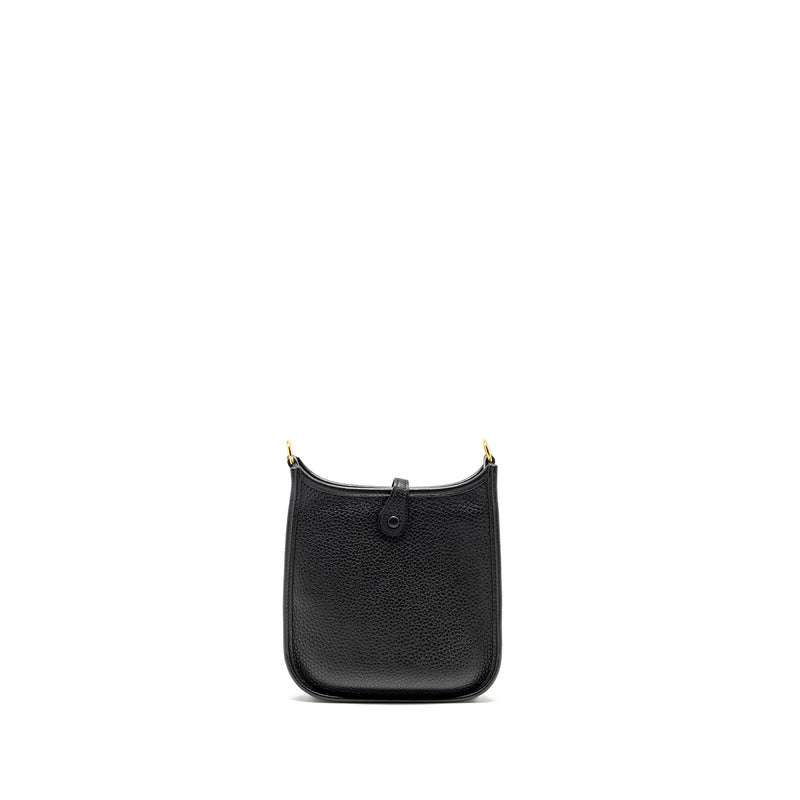 Hermes Mini Evelyn Clemence Black GHW Stamp Y