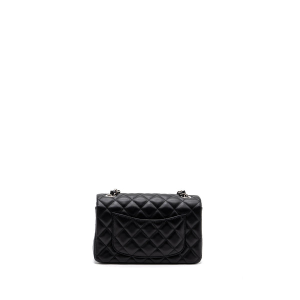 Chanel Classic Mini Rectangular Flap Bag Lambskin Black SHW (microchip)