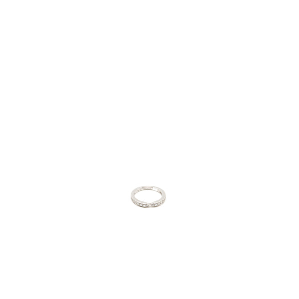Chaumet size 48 triomphe de Chaumet wedding band / ring platinum, diamonds