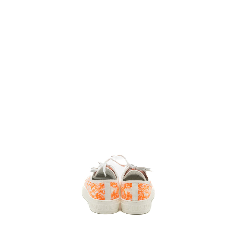 Dior size 36.5 Walk N Dior Sneaker White/Orange
