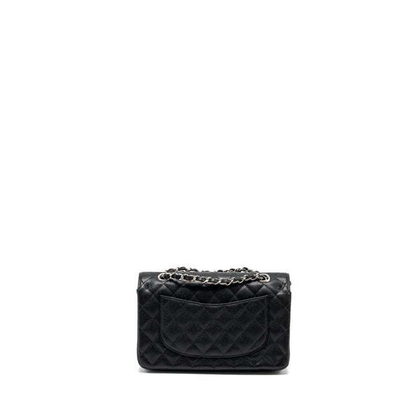 Chanel Small Classic Double Flap Bag Caviar Black SHW (microchip)