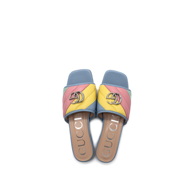 Gucci Size 37 Marmont Sandals Multicolour SHW