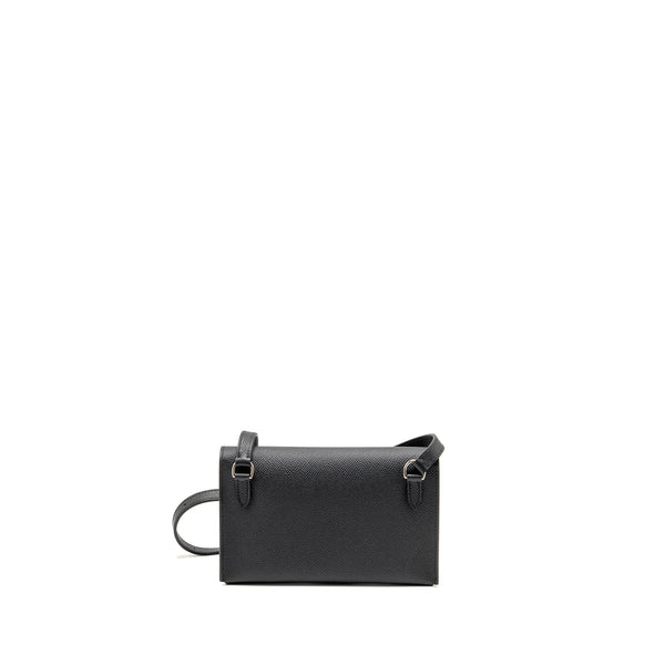 Hermes Hermesnap Epsom Black SHW Stamp K