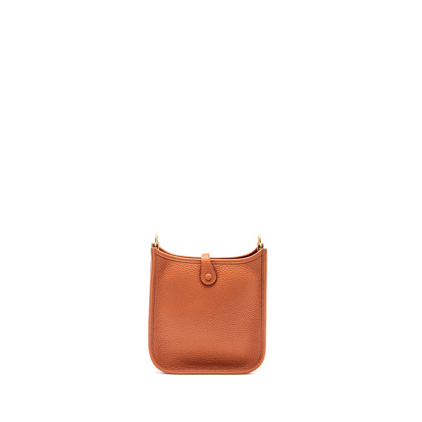 Hermes Mini Evelyne Clemence Cuivre GHW Stamp B