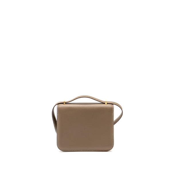 Hermes Mini Constance Epsom Etoupe GHW stamp B