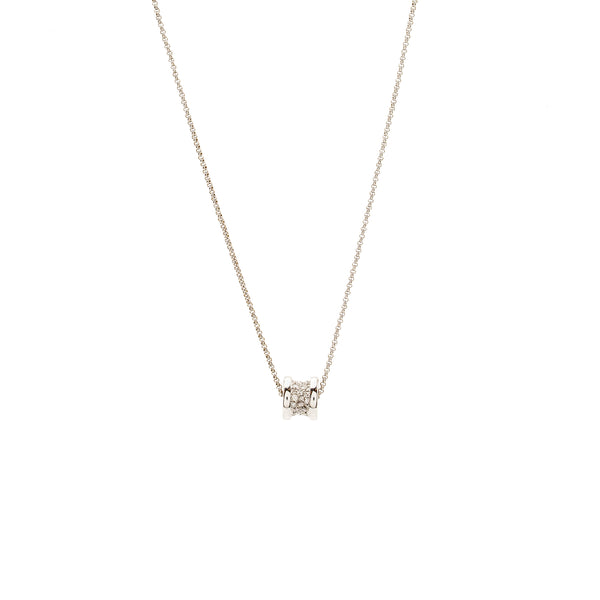 Bvlgari Mini B.zero1 Necklace White Gold Diamonds