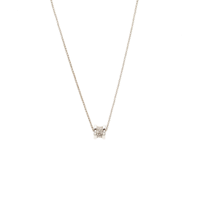Bvlgari Mini B.zero1 Necklace White Gold Diamonds