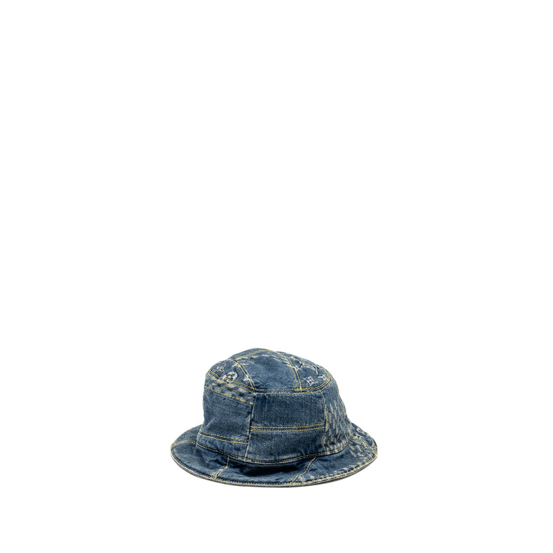 Louis Vuitton × Nigo Size 58 Damier Bucket Hat Denim Blue