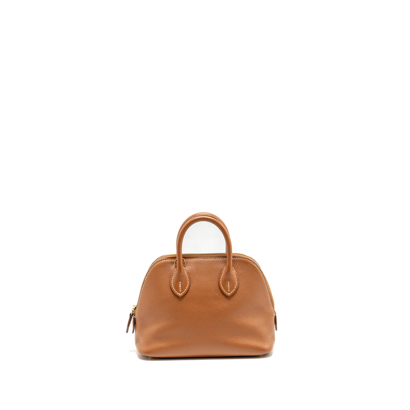 Hermes Mini Bolide Evercolor Gold GHW Stamp Y