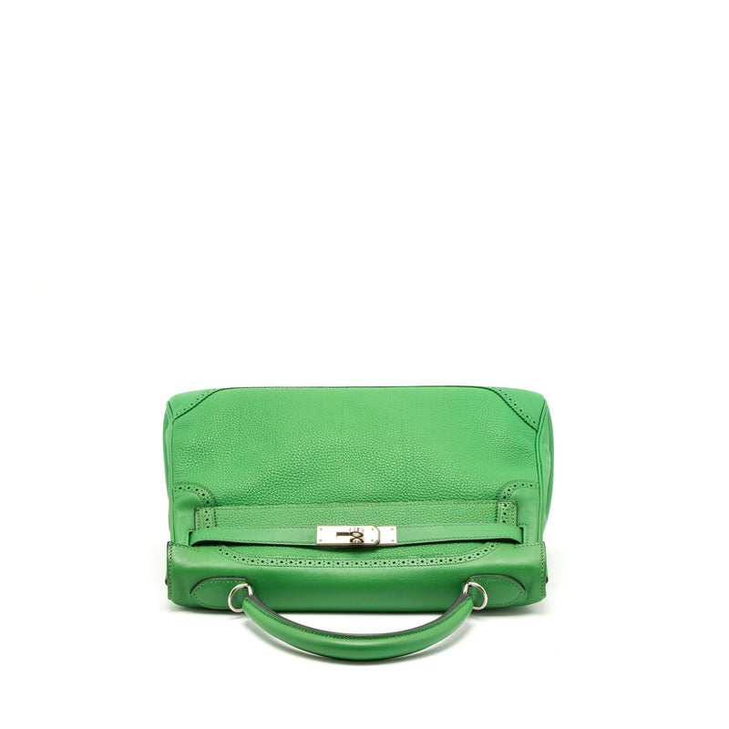 Hermes Kelly 32 Ghillies Togo/Swift Bamboo SHW Stamp Square R