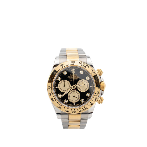 Rolex Cosmograph Daytona 40mm Oystersteel, Yellow Gold, Black Dial, Model: M126503-0002