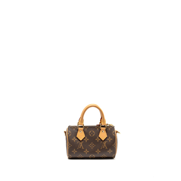 Louis Vuitton Nano Speedy Monogram Canvas GHW