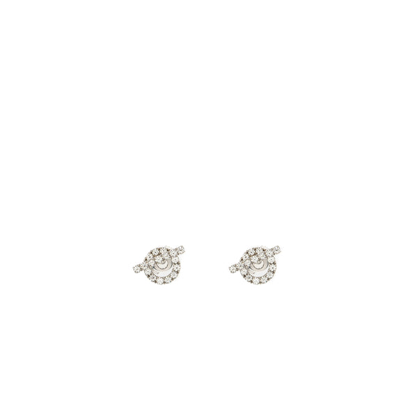 Hermes Finesse earrings white gold diamonds