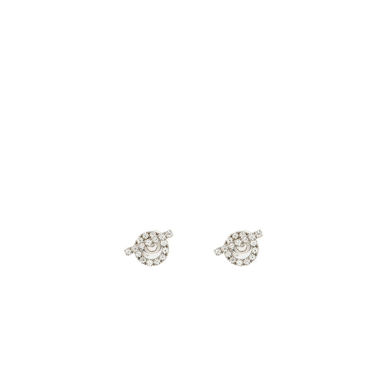 Hermes Finesse earrings white gold diamonds