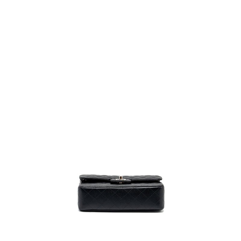 Chanel Small Classic Double Flap Bag Caviar Black SHW (microchip)