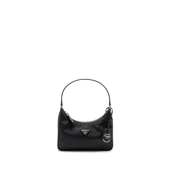 Prada Re-Edition 2005 Re-Nylon and Saffiano Mini Bag Black SHW