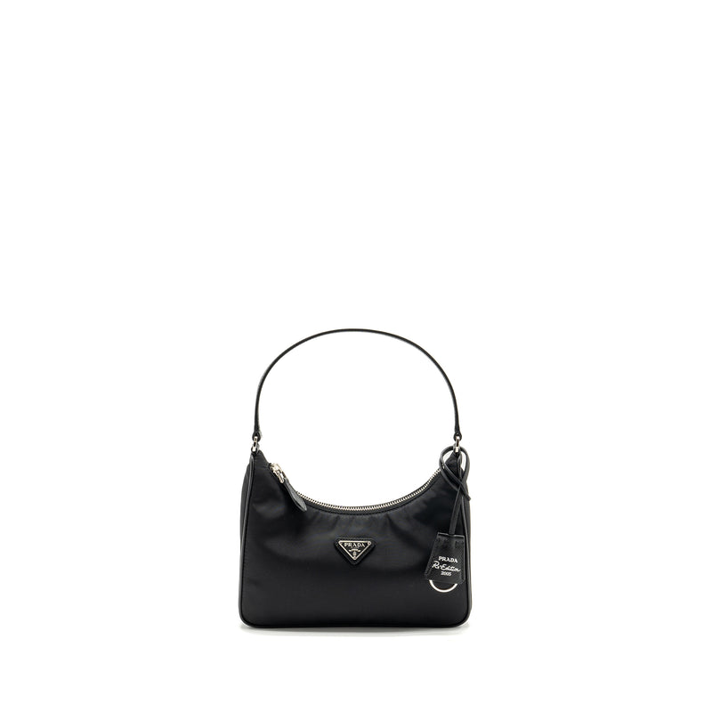 Prada Re-Edition 2005 Re-Nylon and Saffiano Mini Bag Black SHW