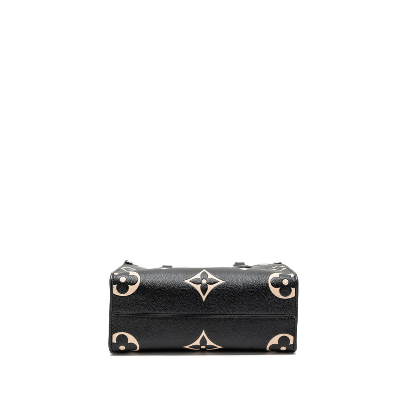 Louis Vuitton Onthego PM Bicolour Monogram Empreinte Leather Black/Beige GHW(New Version)