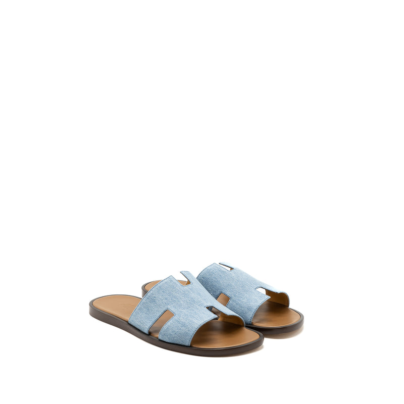 Hermes size 43 Izmir sandal denim