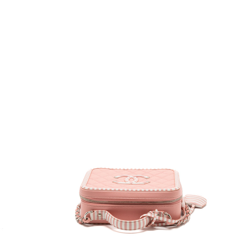 Chanel Medium Filigree Vanity Case Caviar Pink Multicolour SHW