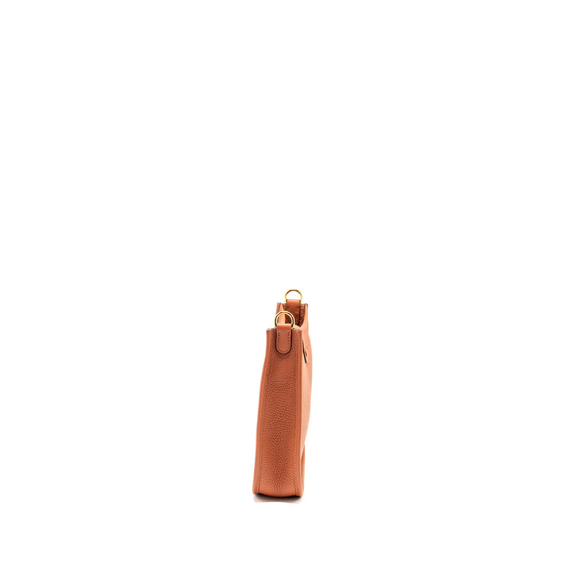 Hermes Mini Evelyne Clemence Cuivre GHW Stamp B