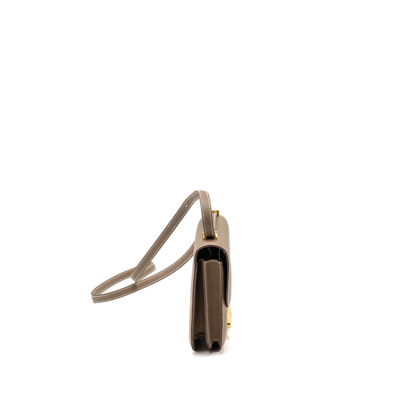 Hermes Mini Constance Epsom Etoupe GHW stamp B