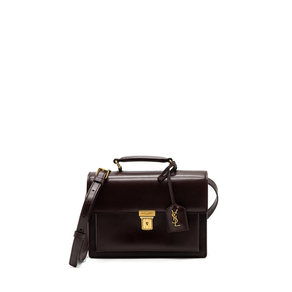 Saint Laurent/YSL Bellachasse Calfskin Dark Red Brushed GHW