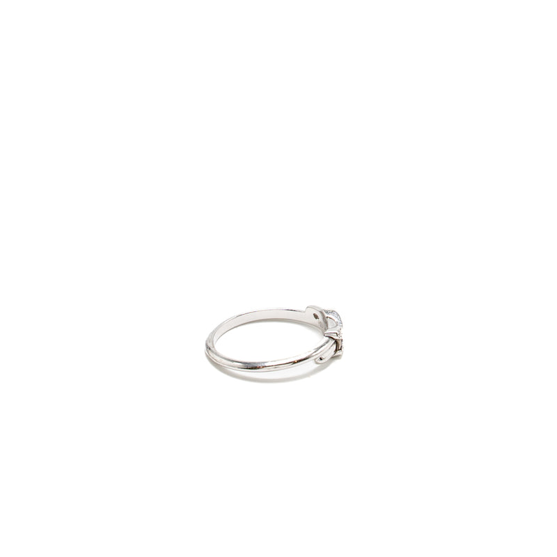 Chaumet Size 50 Jeux De Liens Ring White Gold, Diamonds