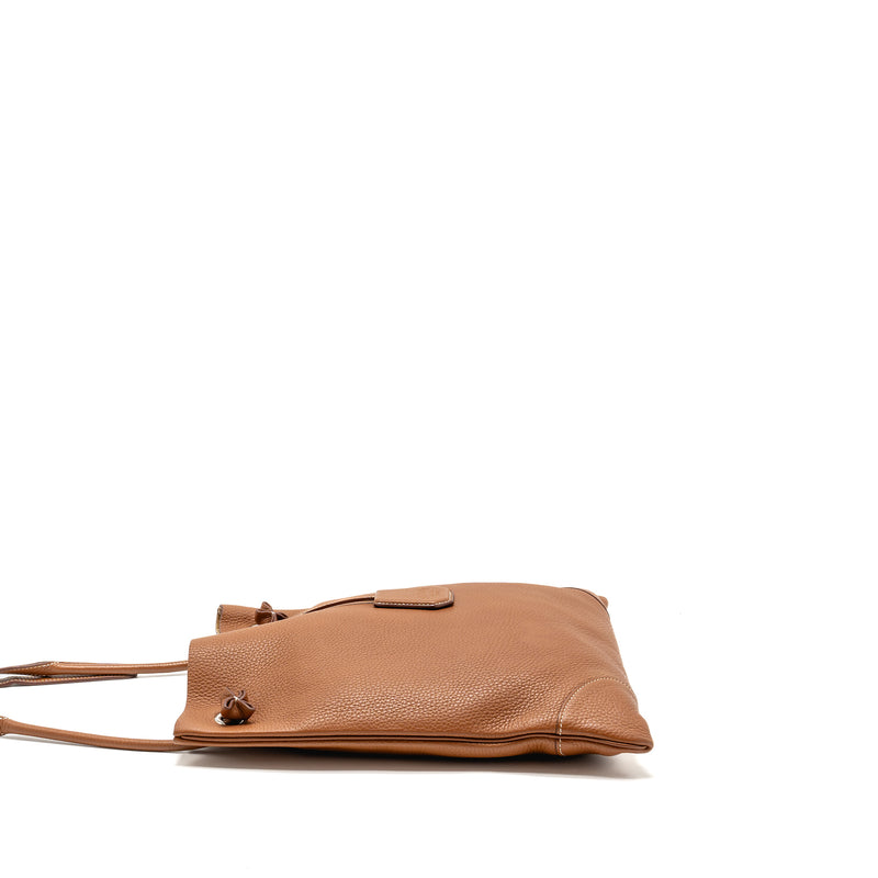 Hermes Silkcity 33 Clemence Gold SHW Stamp Y