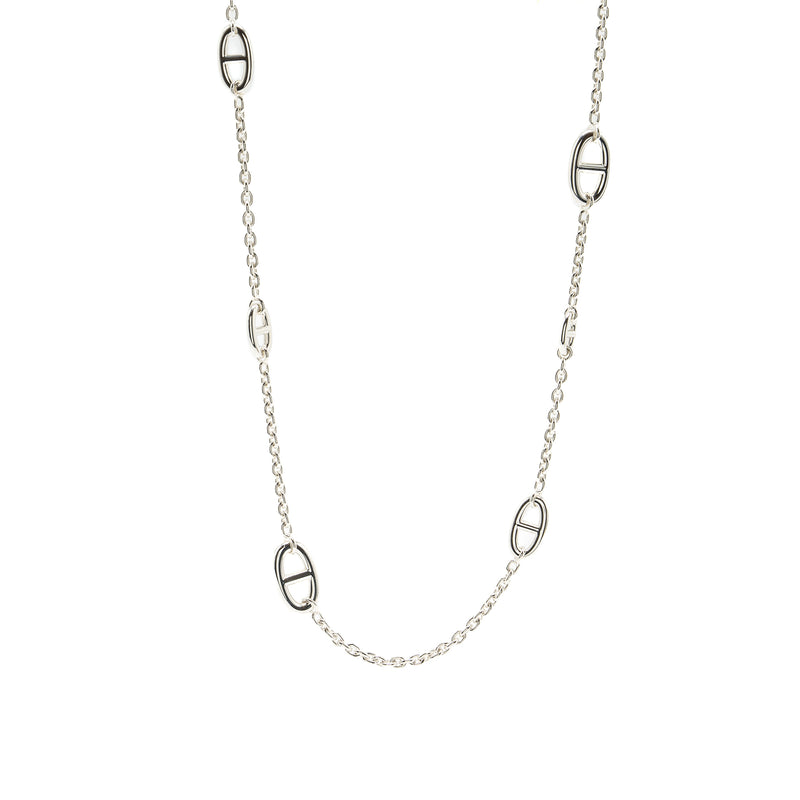 Hermes 80cm farandole long necklace 925 sterling silver
