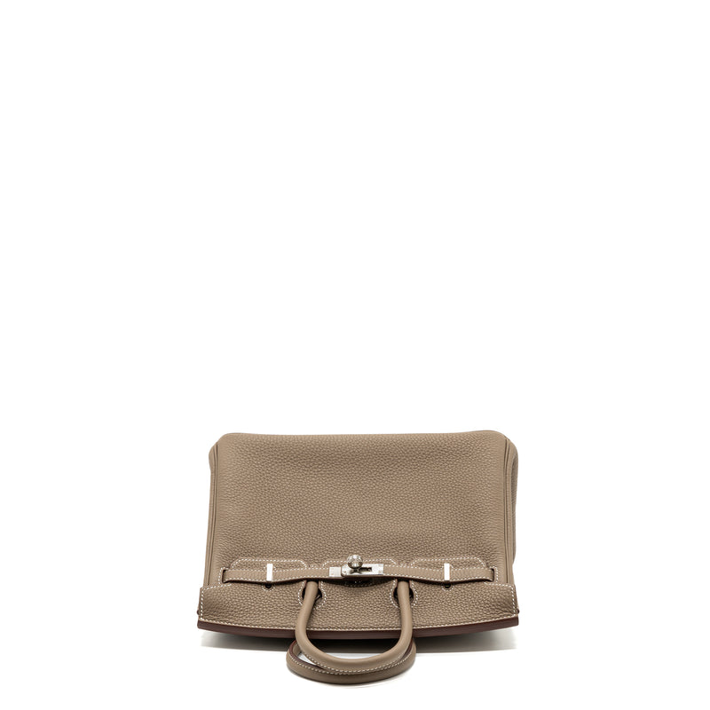 hermes birkin 25 togo etoupe SHW stamp B