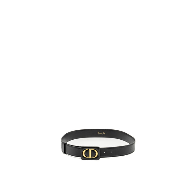 Dior size 80 30 Montaigne belt leather belt black GHW